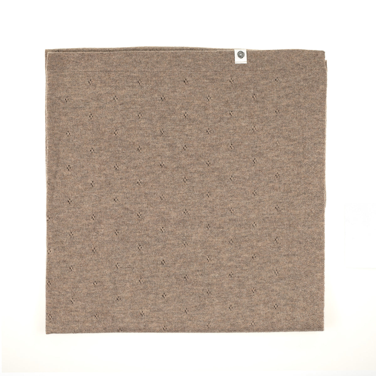 Woll-Babydecke / Kinderdecke / Wickeldecke - Pointelle Gestrickt - Merinowolle - Cobble
