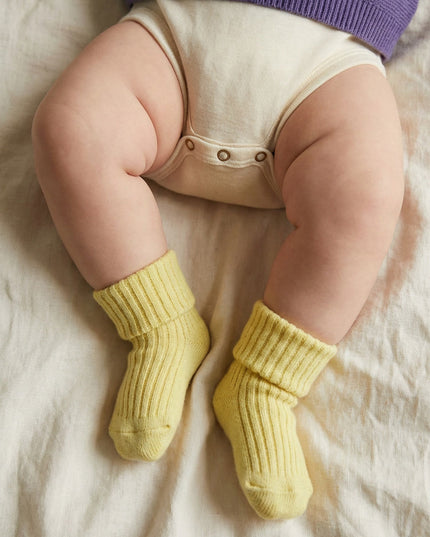 Wollbabysocken - Limonade