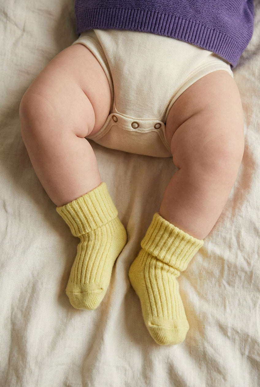 Wollbabysocken - Limonade