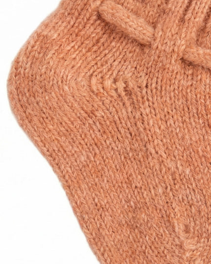 Woll-Babysocken / Neugeborenensocken - Merinowolle - Knoblauch