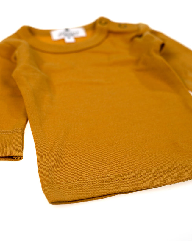 Baby-Kinderpullover aus Wolle - Merinowolle - Harvest Gold