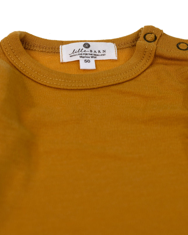Baby-Kinderpullover aus Wolle - Merinowolle - Harvest Gold