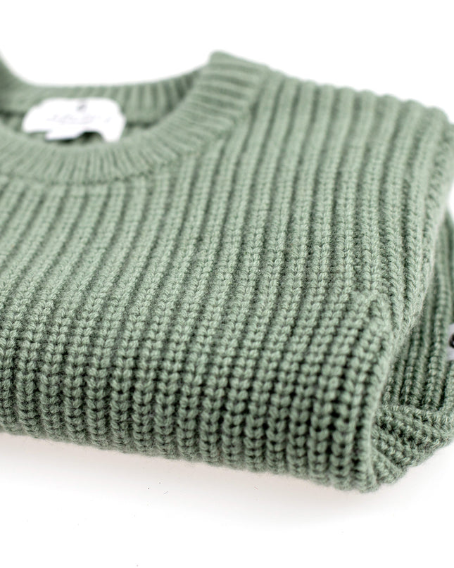 Gestrickter Babypullover aus Wolle – Merinowolle – Harper