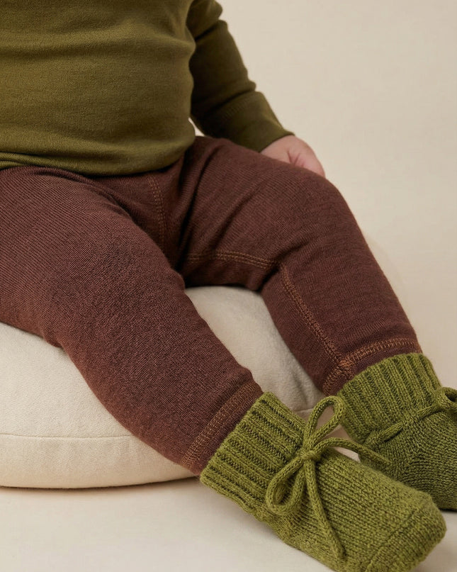 Woll Baby-Kinderhose - Merinowolle - Zimt