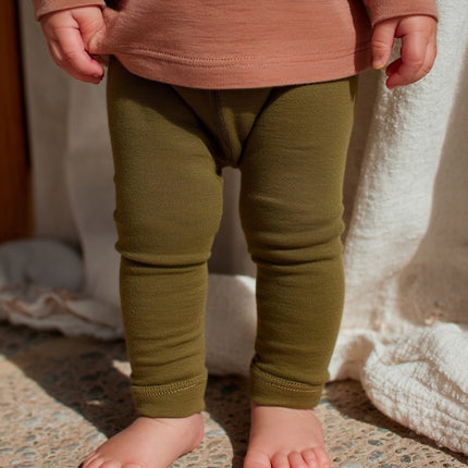 Wollen Kinderbroek - Merinowol - Fir Green
