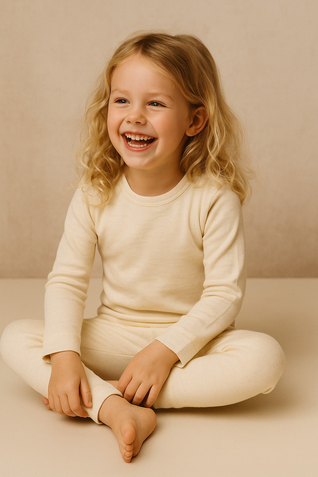 Wollpullover / Langarmshirt für Babys – Merinowolle