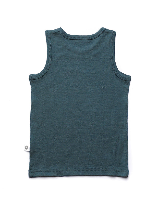 Kinder Wollhemd - Merinowolle - Orion Blue