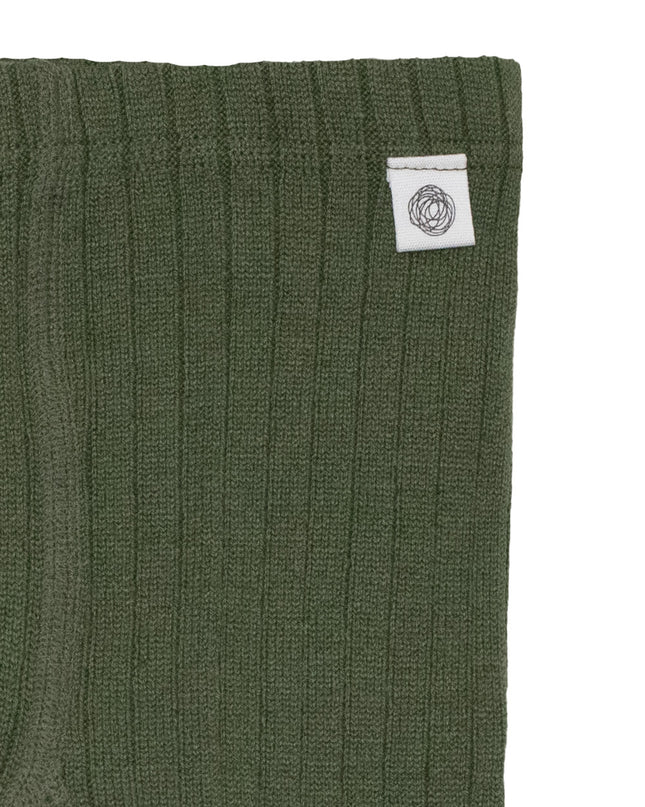 Woll-Baby-Kinderstrumpfhose - Merinowolle - Helles Avocado
