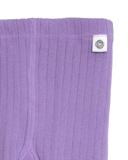 Gestrickte Baby- und Kinderstrumpfhose aus Wolle - Merinowolle - Orchidee