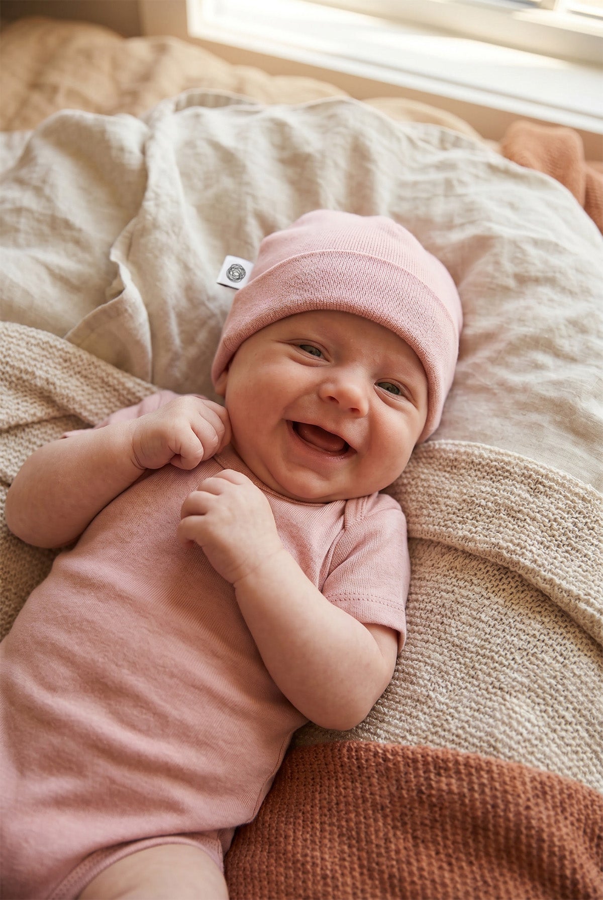 Babymütze aus Wolle - Merinowolle