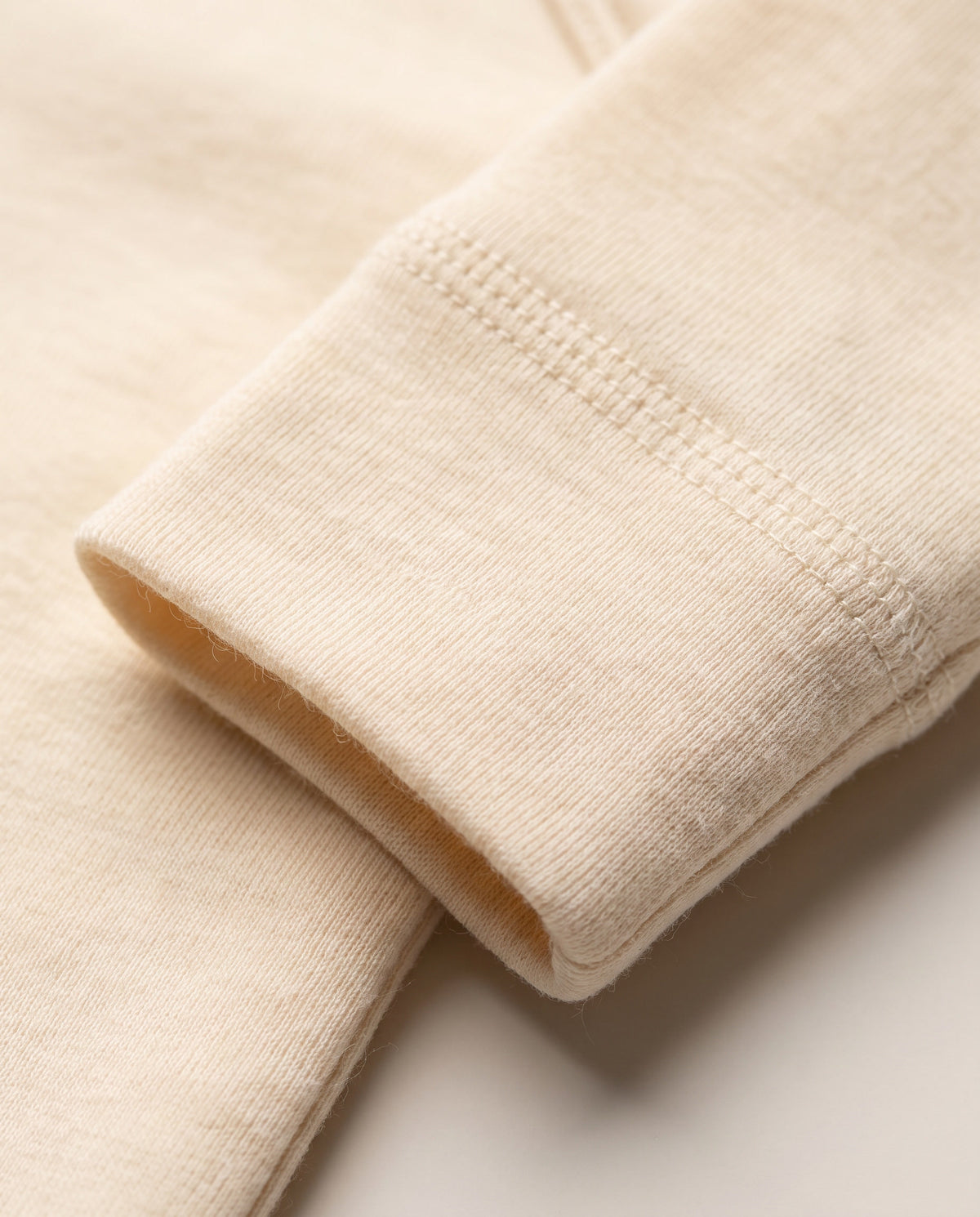 Wollener Wickelstrampler Langarm – Merinowolle - Naturel