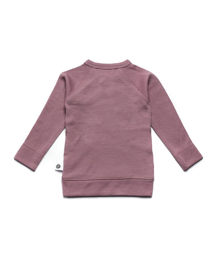 Baby Wollwickelpullover - Merinowolle - Grape Shake