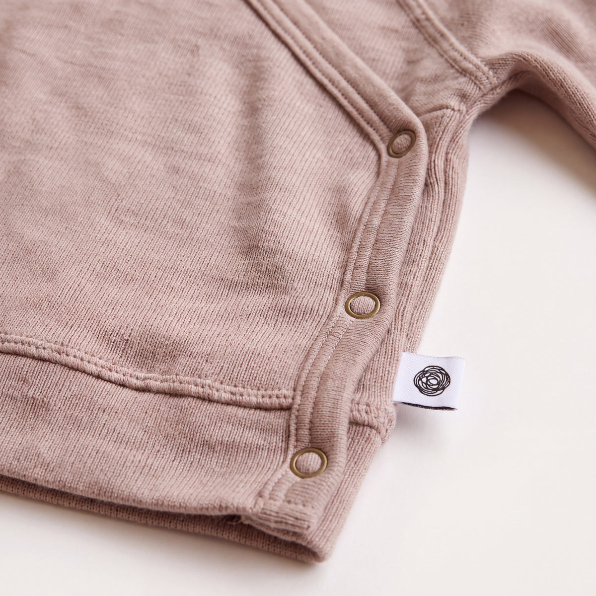 Baby Woll Wickelpullover – Merinowolle – Oxford Tan