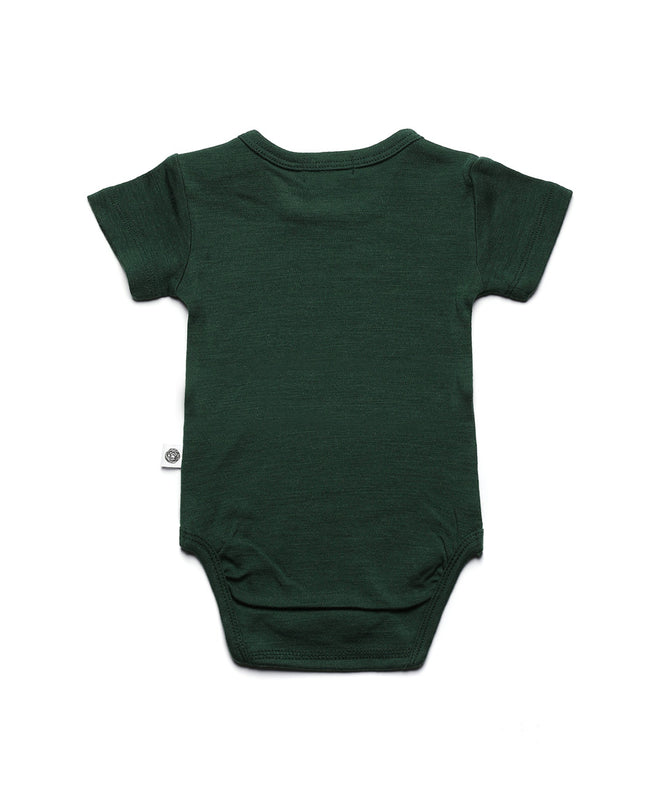 Kurzarm-Strampler aus Merinowolle – Merinowolle – Mountain View