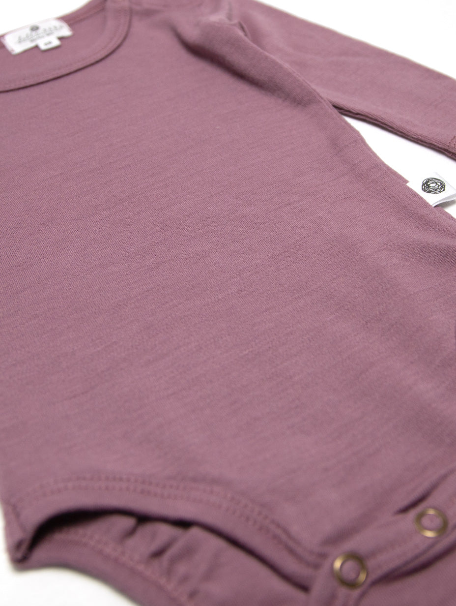 Wollen Romper lange mouwen - Merinowol - Grape shake