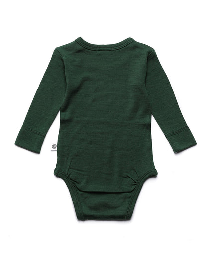 Kurzärmliger Wollbody – Merinowolle – Burnt Henna