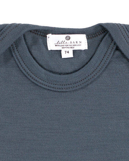 Wollener Body kurzarm – Merinowolle - Stormy Weather - Lille Barn - With ♥ for the smallest