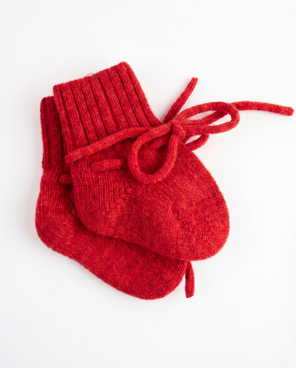 Wollene Babysocken / Newborn Socken - Merinowolle - Lemonade