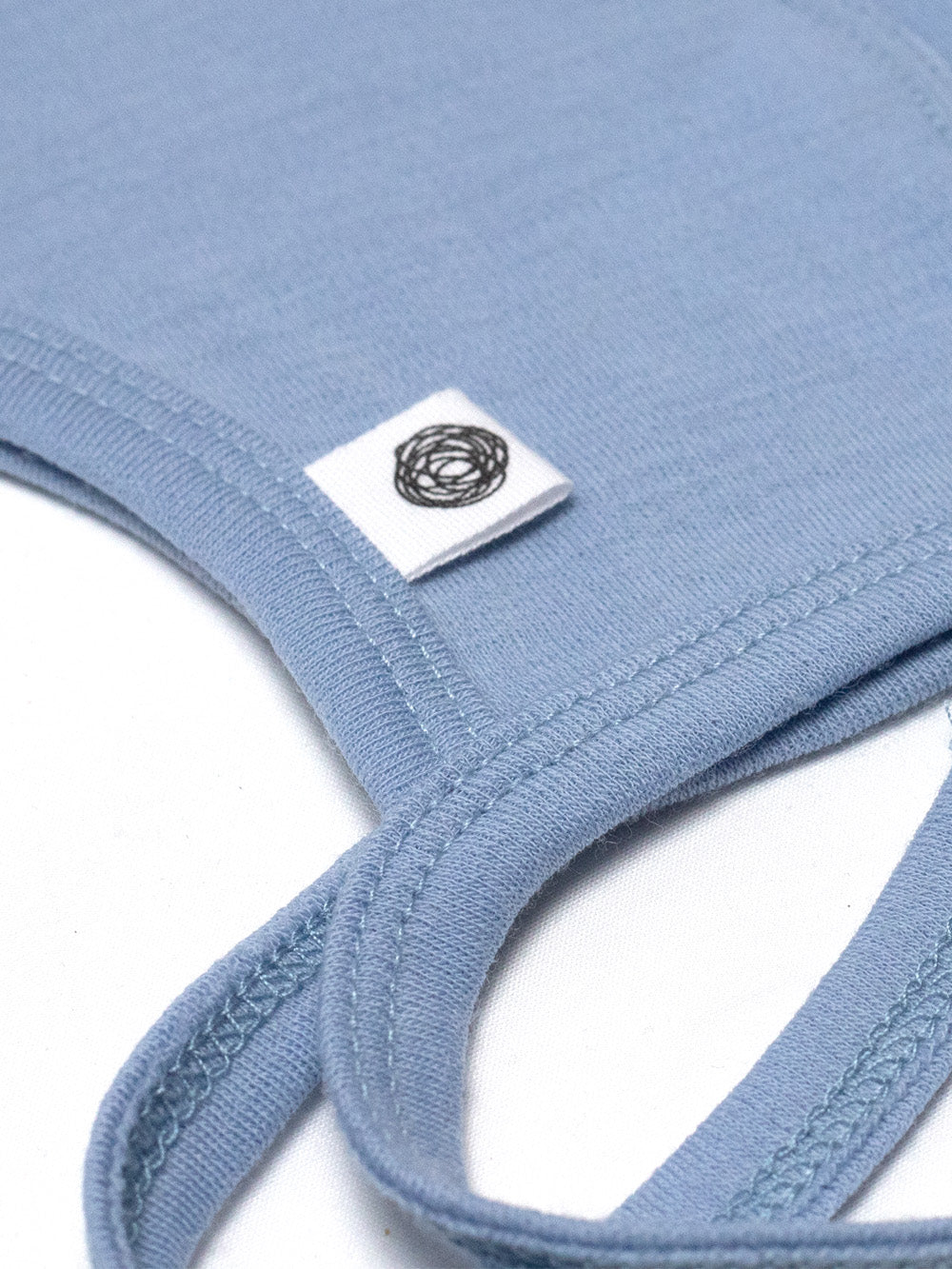 Baby wollen strikmuts – Merinowol - Blue Fog