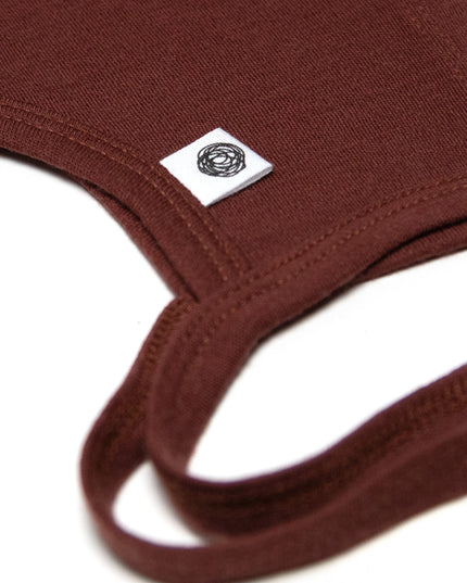 Baby Wollmütze mit Schleife – Merinowolle – Zimt