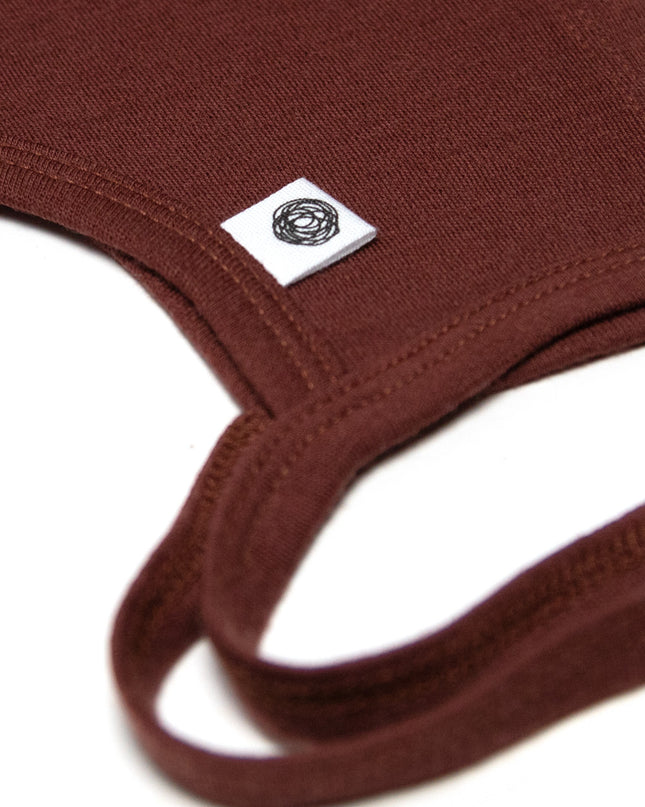 Baby Wollmütze mit Schleife – Merinowolle – Zimt