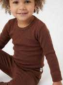 Wollpullover für Baby und Kinder - Merinowolle - Zimt