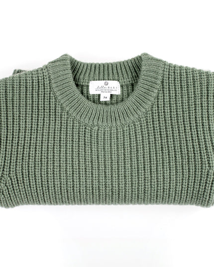 Gestrickter Babypullover aus Wolle – Merinowolle – Harper