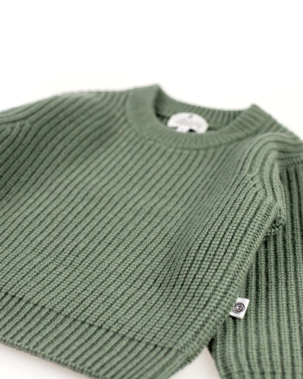 Gestrickter Babypullover aus Wolle – Merinowolle – Harper