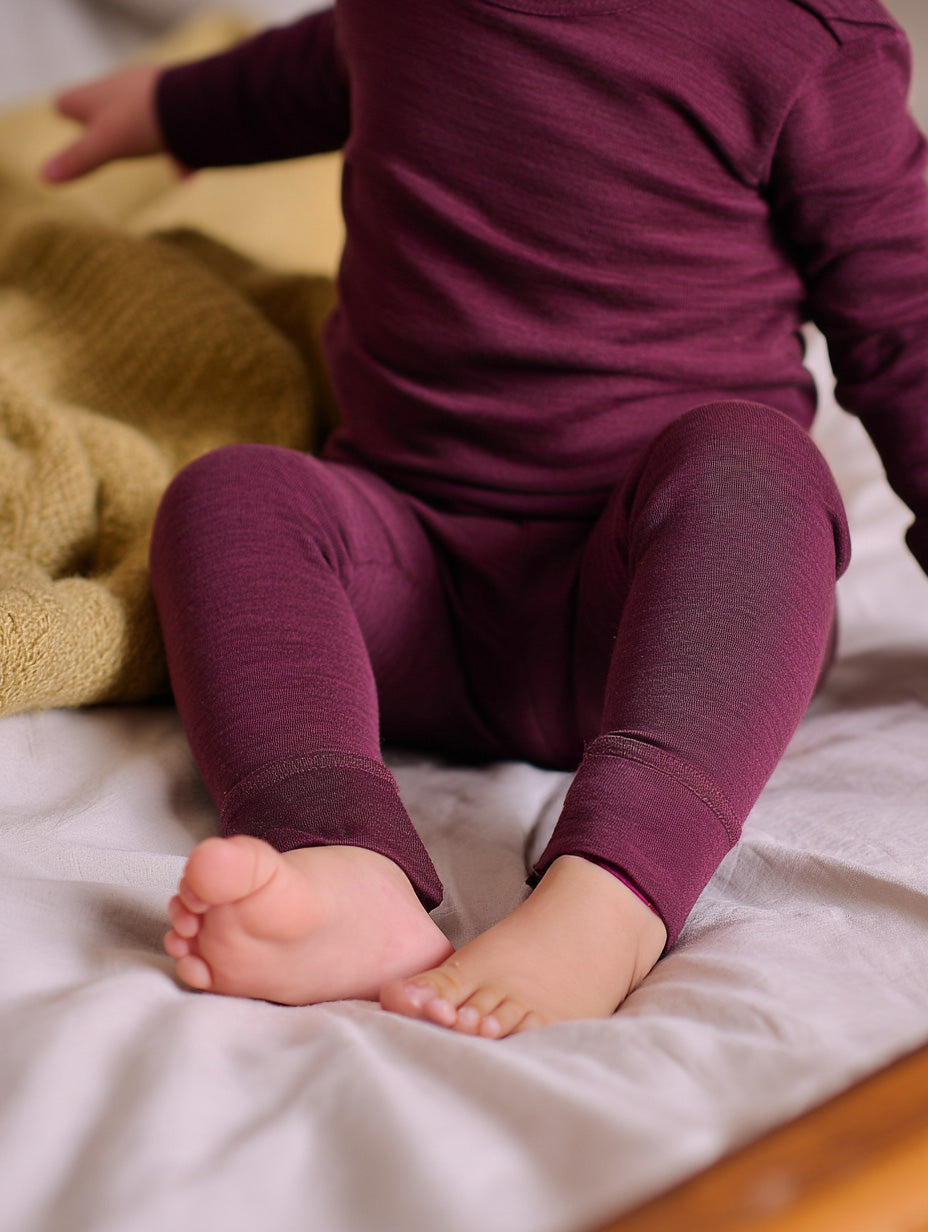 Kinder Wollhose - Merinowolle - Feige