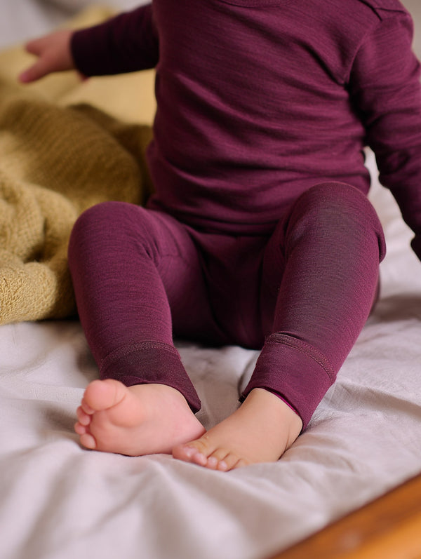 Kinder Wollhose - Merinowolle - Feige
