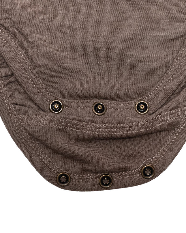 Woll-Wickel-Strampler mit langen Ärmeln – Merinowolle – Orionblau