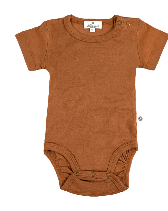 Kurzarm-Body aus Wolle – Merinowolle