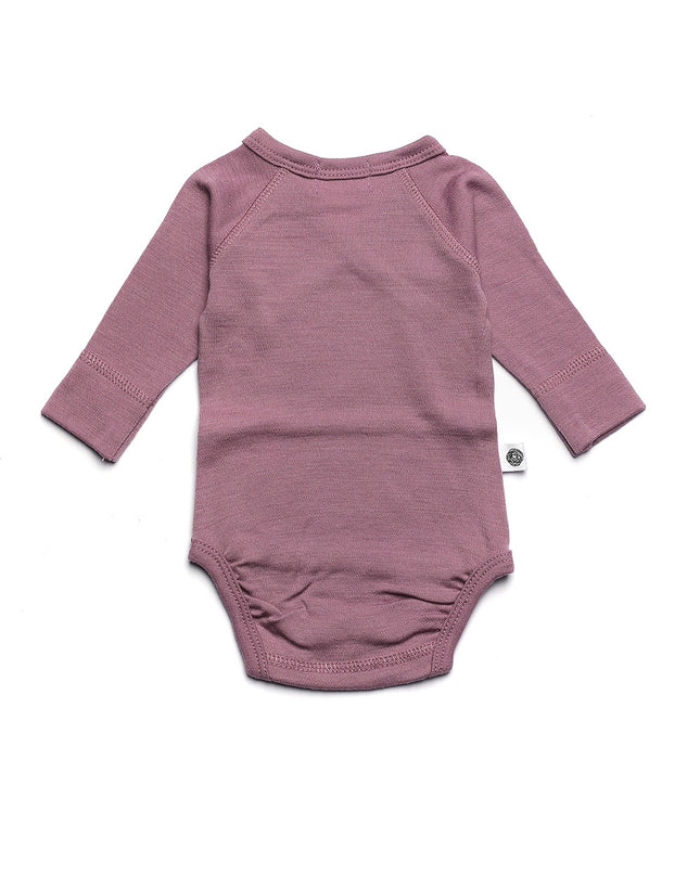 Woll-Wickel-Strampler mit langen Ärmeln – Merinowolle – Grape Shake