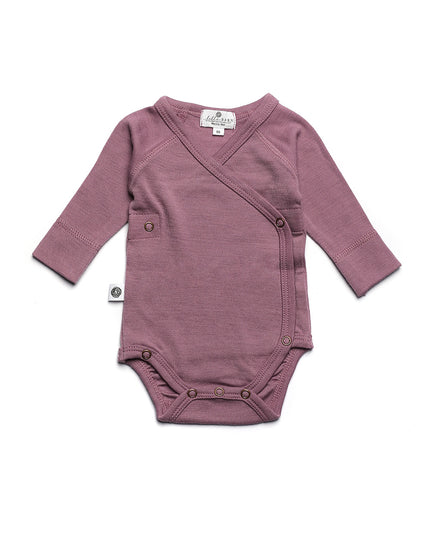 Woll-Wickel-Strampler mit langen Ärmeln – Merinowolle – Grape Shake