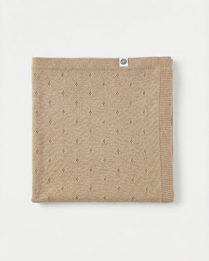 Wolldecke für Babys / Kinder gestrickt – Merinowolle – Cobble