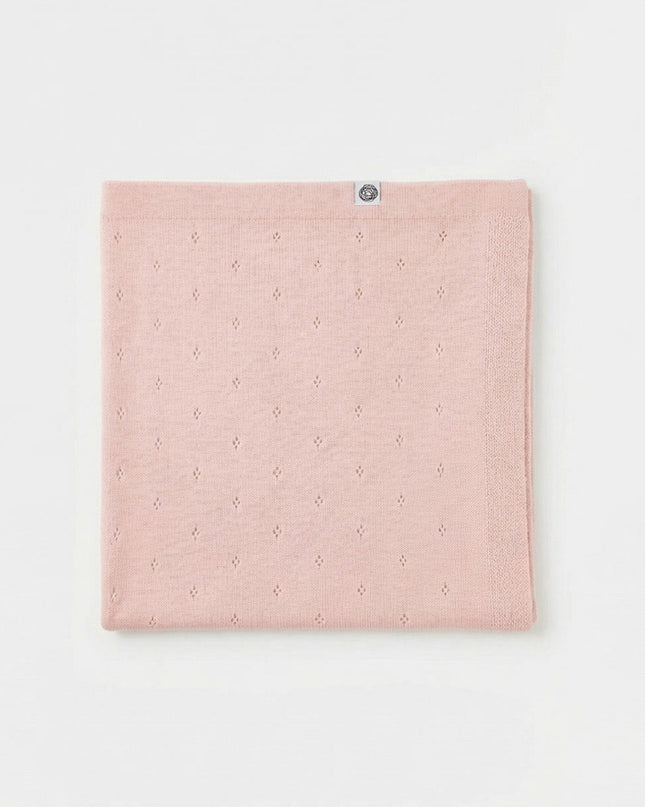 Wolldecke für Babys / Kinder gestrickt – Merinowolle – Cobble