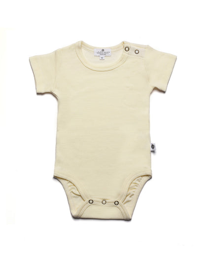 Kurzarm-Body aus Wolle – Merinowolle