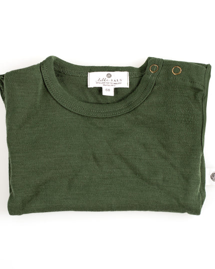 Kurzarm-Body aus Wolle – Merinowolle