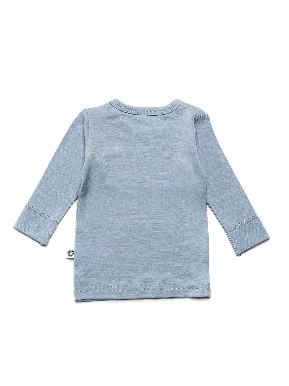Wollen baby- kindertrui - Merinowol - Blue Fog