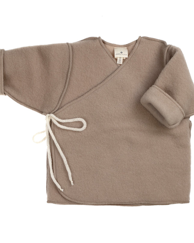 Wollen Baby / Newborn vestje - merinowol fleece - Beige - Lille Barn - With ♥ for the smallest
