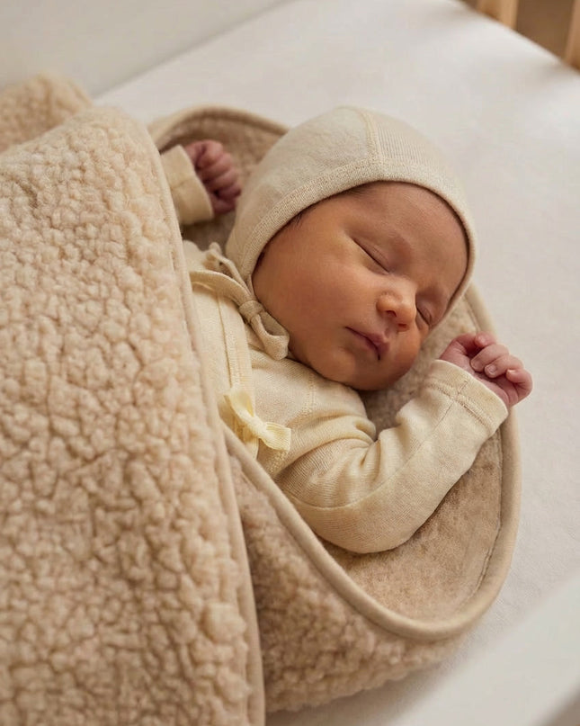 Wolldecke für Kinderbett, einlagig – Merinowolle