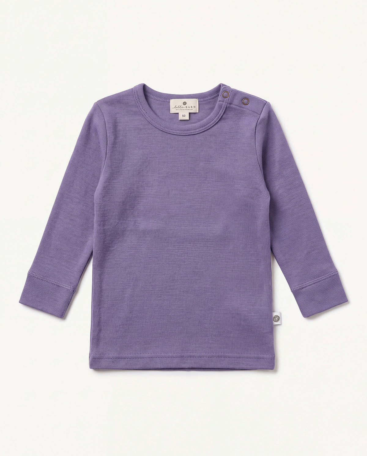 Baby-Kinderpullover aus Wolle – Merinowolle – Purple Haze