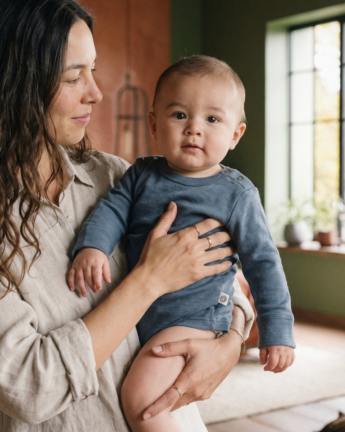Baby-Kinderpullover aus Wolle – Merinowolle – Arganöl