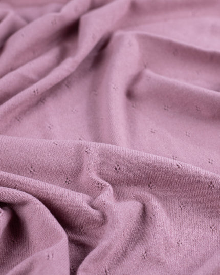 Babydecke aus Wolle / Kinderdecke / Wickeldecke - Pointelle-Strick - Merinowolle - Haze