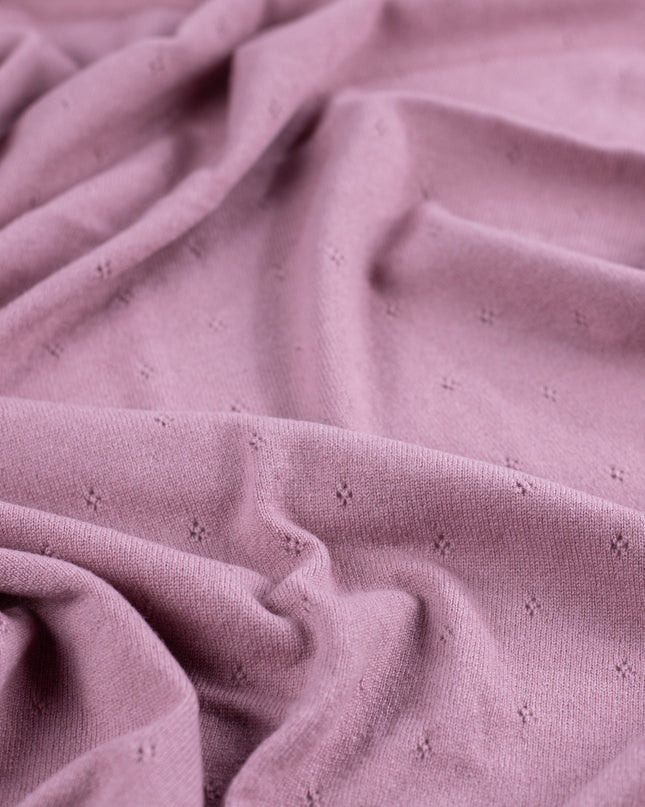 Babydecke aus Wolle / Kinderdecke / Wickeldecke - Pointelle-Strick - Merinowolle - Haze