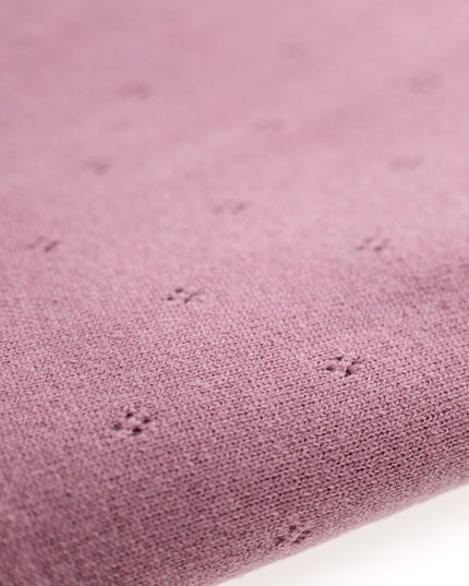 Babydecke aus Wolle / Kinderdecke / Wickeldecke - Pointelle-Strick - Merinowolle - Haze